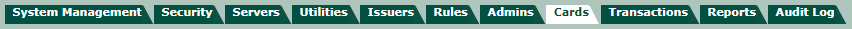 Cards tab