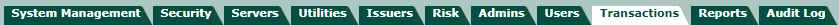 Transactions tab